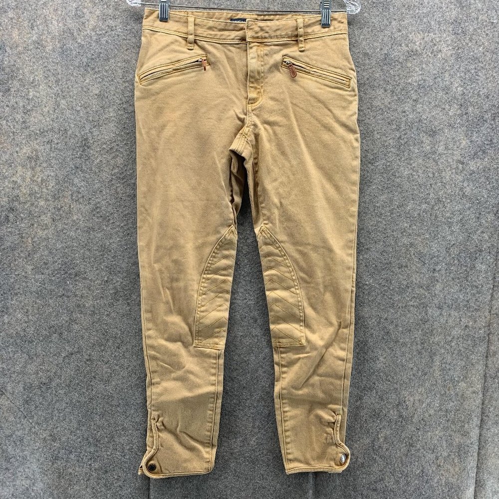 Polo Ralph Lauren Pants Women 27 Adult Khaki Chino Pockets Button Outdoors Dress